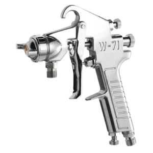 Silver spray gun with markings "W-71."